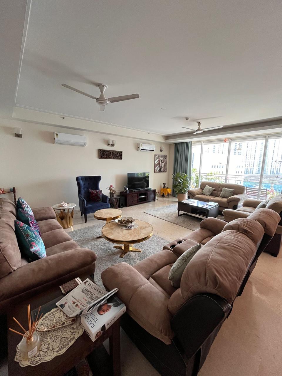 4 BHK + Pooja Room,Servant Room,Study Room Apartment For Rent in DLF The Pinnacle