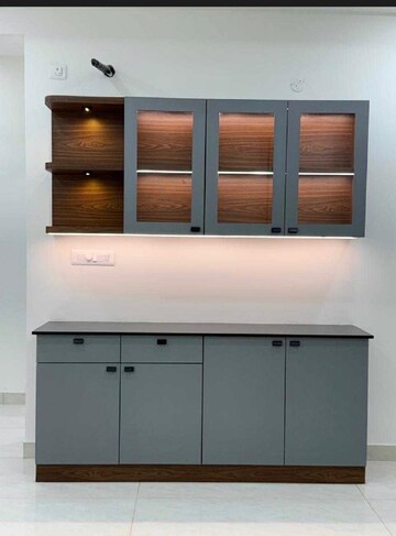 Kitchen in 3 BHK Apartment at Rajapushpa Provincia, Narsingi – for Rent