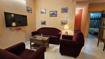 Living Room in 3 BHK Apartment at Kundan Plaza, Chinar Park – for Sale