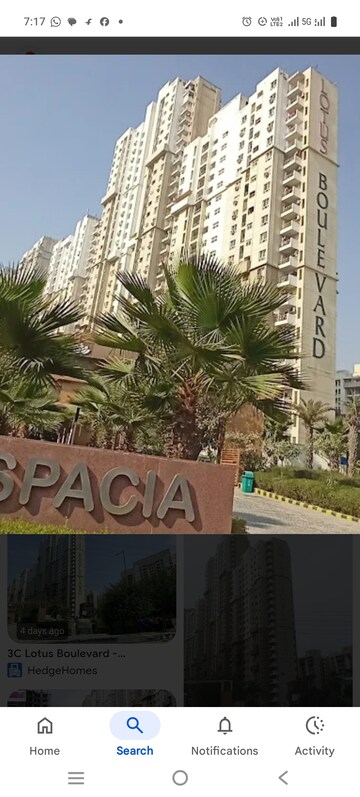 4 BHK Apartment – Exterior View View at 3C Lotus Boulevard Espacia, Sector 100 - for Rent