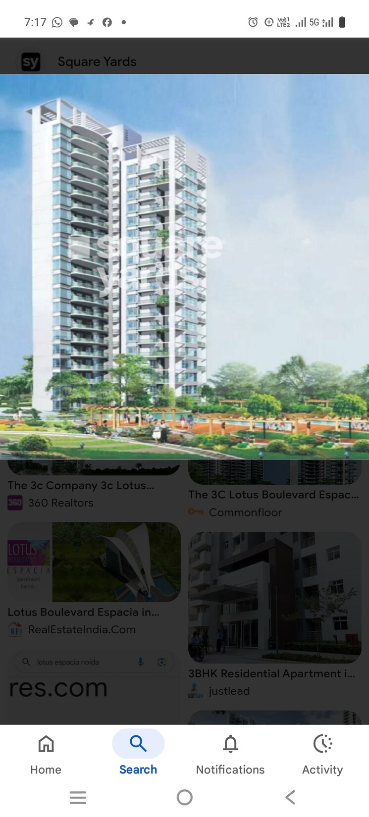 Exterior View, 3c-lotus-boulevard-espacia 4 Bedroom 2560 Sq.Ft. Apartment In Sector 100 Noida 9722353