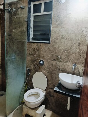 Bathroom in 2 BHK Apartment at Shubh Shagun, Kharadi – for Rent