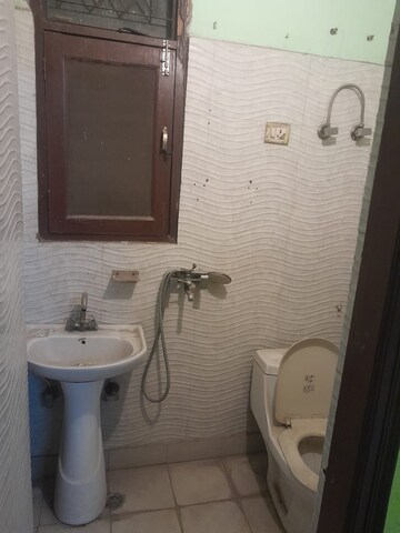 Bathroom in 2 BHK Builder Floor at Bharti Apartments, Shakti Khand iv – for Sale