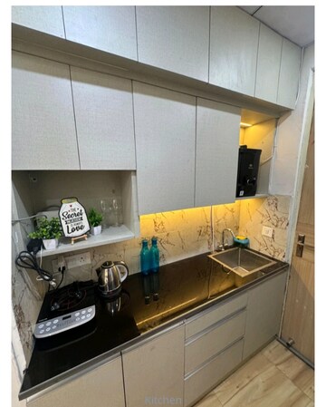 Kitchen in Studio Apartment at Kaveri City Center, Delta I Greater Noida – for Rent