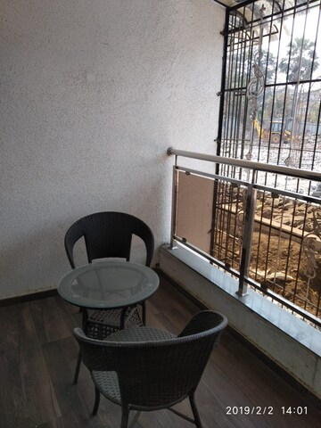 Balcony in 1.5 BHK Apartment at Lodha Iris, Majiwada – for Rent