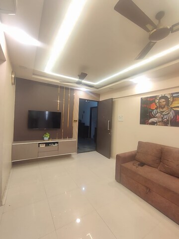 Living Room in 1 BHK Apartment at Puranik Aarambh, Ghodbunder Road – for Sale