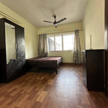 Living Room in 1 BHK Apartment at Lokhandwala Breeze Apartments, Lokhandwala Complex – for Rent