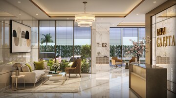 Living Room in 3 BHK Apartment at M3M Capital, Sector 113 – for Sale