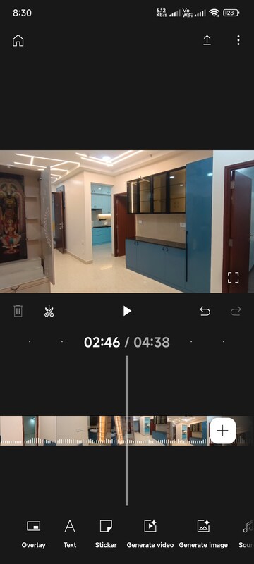 Kitchen in 3 BHK Apartment at Aurobindo The Regent, Kondapur – for Rent