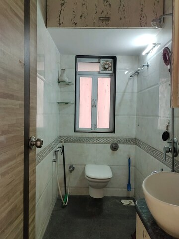 Bathroom in 2.5 BHK Apartment at Vaibhav Paradise, Santacruz East – for Rent
