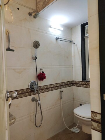 Bathroom in 2.5 BHK Apartment at Vaibhav Paradise, Santacruz East – for Rent