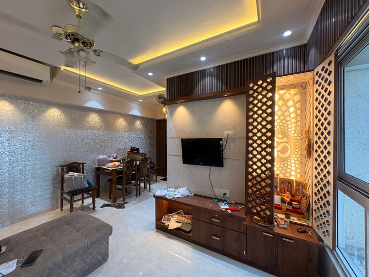 Living Room, dosti-oak 1 Bedroom 690 Sq.Ft. Apartment In Kolshet Industrial Area Thane 9723332