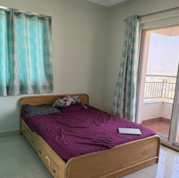 Bedroom in 3 BHK Apartment at Pashmina Waterfront, Bhattarahalli – for Rent