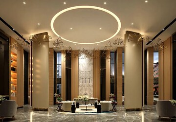 Building Lobby in 2 BHK Apartment at Adani Ten BKC, Bandra East – for Rent