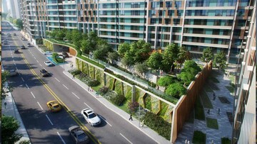 Balcony in 2 BHK Apartment at Adani Ten BKC, Bandra East – for Rent