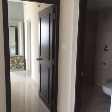 Building Lobby in 2 BHK Apartment at Prestige Lakeside Habitat Villa, Gunjur – for Rent