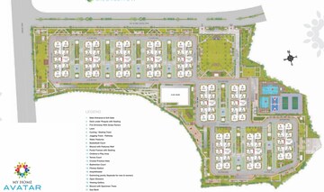 Master Plan in 2 BHK Apartment at My Home Avatar, Gachibowli – for Sale