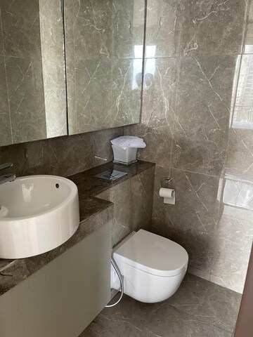 Bathroom in 3 BHK Apartment at Runwals The Reserve, Worli – for Rent