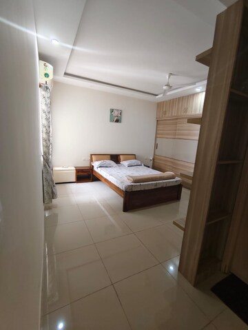 Bathroom in 3 BHK Apartment at Mantri Webcity, Hennur – for Rent