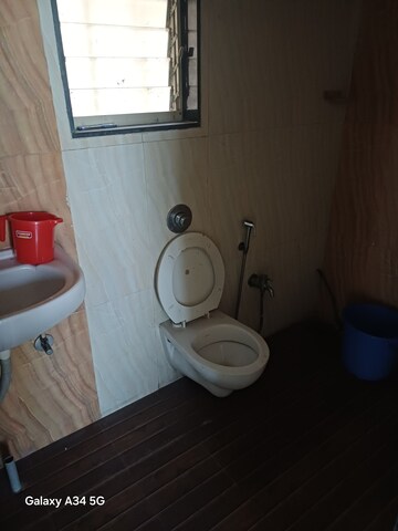 Bathroom in 2 BHK Apartment at Kopar Khairane – for Rent