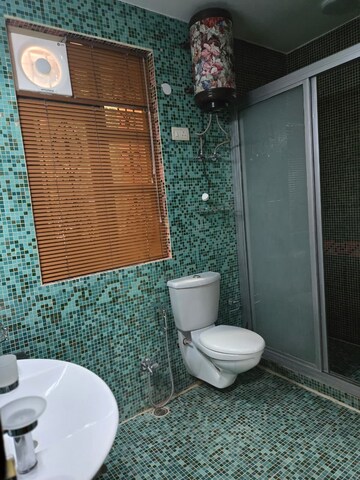 Bathroom in 3 BHK Apartment at Green Park – for Rent