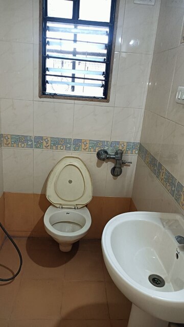 Bathroom in 2 BHK Apartment at Magarpatta City Cosmos, Magarpatta Road – for Rent