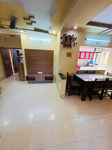 Dining area in 3 BHK Apartment at Prahlad Nagar – for Rent