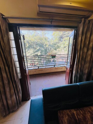 Balcony in 3 BHK Apartment at Prahlad Nagar – for Rent