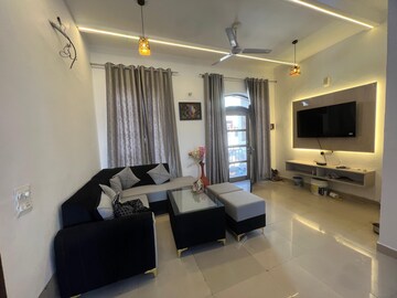 Living Room in 3 BHK Builder Floor at Dhakoli – for Sale