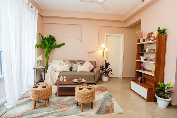 Living Room, microtek-greenburg 2.5 Bedroom 1410 Sq.Ft. Apartment In Sector 86 Gurgaon 9724616