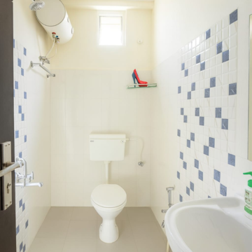 Bathroom in 2 BHK Builder Floor at Manikonda – for Rent