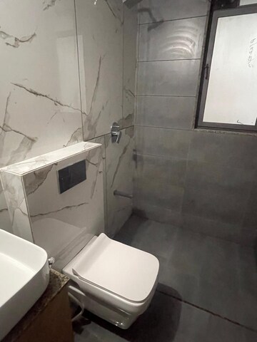 Bathroom in 3 BHK Apartment at Adalaj – for Rent