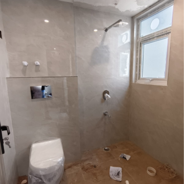 Bathroom in 2 BHK Builder Floor at Chattarpur – for Sale