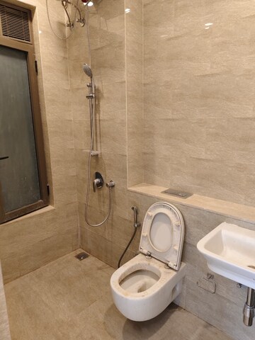 Bathroom in 3 BHK Apartment at Adani Ten BKC, Bandra East – for Rent