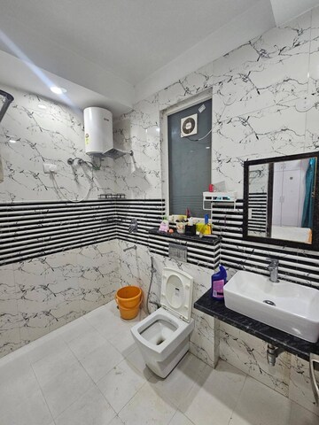 Bathroom in 3 BHK Apartment at Saket – for Rent