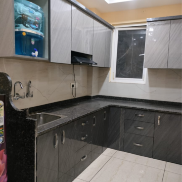 Kitchen in 2 BHK Builder Floor at Huda Staff Colony, Durga Colony – for Rent