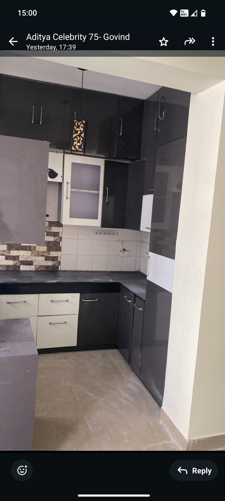 Kitchen, aditya-celebrity-homes 3 Bedroom 1650 Sq.Ft. Apartment In Sector 76 Noida 9725415