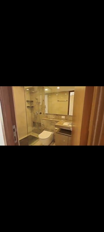 Bathroom in 3 BHK Apartment at Hiranandani Lake Encalve Glendale, Ghodbunder Road – for Rent