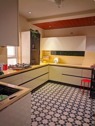 Kitchen in 3 BHK Apartment at Aparna Sarovar, Nallagandla – for Rent