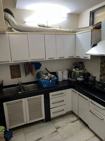 Kitchen in 3 BHK Builder Floor at Shivalik Colony – for Rent