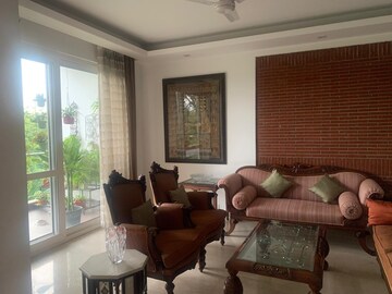 Living Room in 3.5 BHK Builder Floor at Sarvodaya Enclave – for Rent