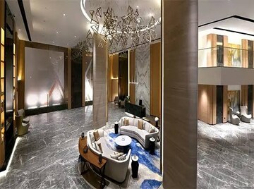 Building Lobby in 2 BHK Apartment at Adani Ten BKC, Bandra East – for Rent