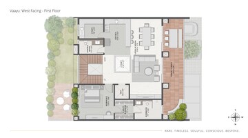 Floor Plan in 4 BHK Villa at Thanisandra – for Sale
