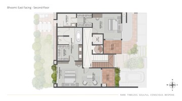 Floor Plan in 4 BHK Villa at Thanisandra – for Sale