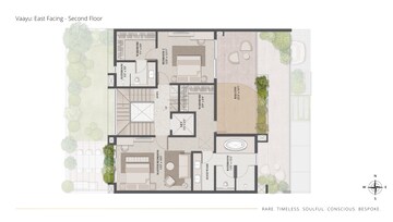 Floor Plan in 4 BHK Villa at Thanisandra – for Sale