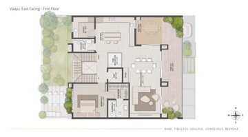 Floor Plan in 4 BHK Villa at Thanisandra – for Sale