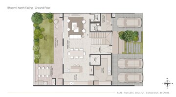 Floor Plan in 4 BHK Villa at Thanisandra – for Sale