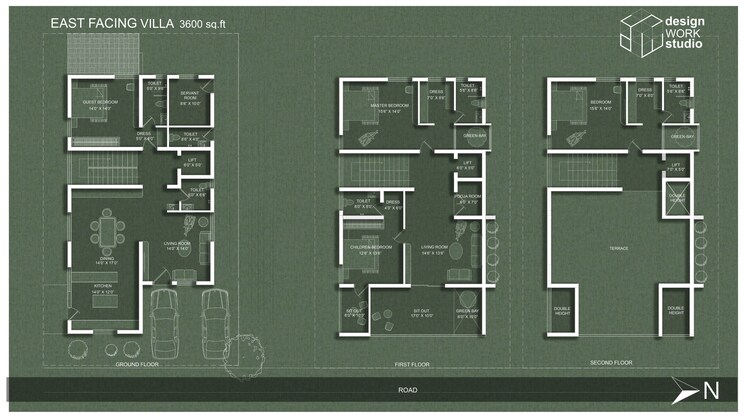 Floor Plan, mansanpalle 3.5 Bedroom 3600 Sq.Ft. Villa In Mansanpalle Hyderabad 9726234