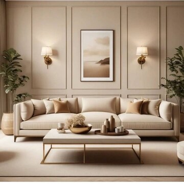 Living Room in 4 BHK Builder Floor at Greater Kailash – for Sale