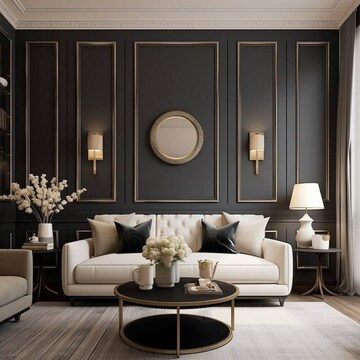 Living Room in 4 BHK Builder Floor at Greater Kailash – for Sale